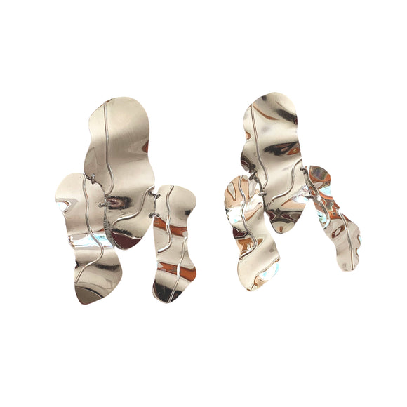 Aretes troncos corteza plata